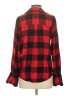 Paige 100% Viscose Plaid Red 3/4 Sleeve Button-Down Shirt Size XS - photo 2