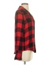 Paige 100% Viscose Plaid Red 3/4 Sleeve Button-Down Shirt Size XS - photo 4
