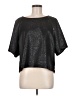 Bobeau Metallic Black Short Sleeve Top Size M (estimated) - photo 1