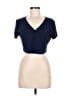 Unbranded Blue Short Sleeve Henley Size M - photo 1