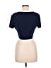 Unbranded Blue Short Sleeve Henley Size M - photo 2