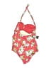 Pez D'or Barcelona Floral Red One Piece Swimsuit Size XL - photo 2