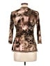 Papillon Blanc Animal Print Brown 3/4 Sleeve Top Size L - photo 2