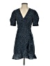 Aqua 100% Polyester Animal Print Blue Cocktail Dress Size S - photo 1
