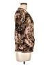 Papillon Blanc Animal Print Brown 3/4 Sleeve Top Size L - photo 4