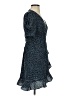 Aqua 100% Polyester Animal Print Blue Cocktail Dress Size S - photo 4