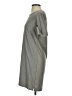 Lila Rose Solid Gray Casual Dress Size S - photo 5