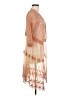 Xhilaration 100% Nylon Orange Kimono Size M - photo 4