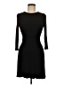 Aqua Solid Black Cocktail Dress Size M - photo 1