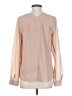 Naked Zebra 100% Polyester Tan Long Sleeve Blouse Size S - photo 2