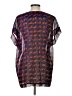 CAbi 100% Polyester Black Short Sleeve Blouse Size L - photo 2