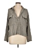 Max Studio Houndstooth Gray 3/4 Sleeve Blouse Size L - photo 1