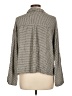 Max Studio Houndstooth Gray 3/4 Sleeve Blouse Size L - photo 2