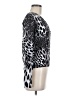 VERTIGO Animal Print Silver Black Silk Pullover Sweater Size M (estimated) - photo 4