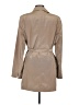 Platinum 100% Polyester Tan Trenchcoat Size M - photo 2