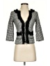 White House Black Market 100% Polyester Houndstooth Black Blazer Size 00 - photo 1