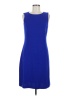 St. John Solid Blue Casual Dress Size 8 - photo 1
