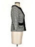 White House Black Market 100% Polyester Houndstooth Black Blazer Size 00 - photo 4