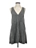 Olivaceous 100% Polyester Gray Casual Dress Size S - photo 1