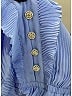 Self-Portrait 100% Polyester Solid Blue Casual Dress Size 6 - photo 3