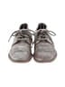 Trask Metallic Gray Tan Flats Size 8 1/2 - photo 2