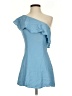 Privacy Please 100% Polyester Solid Blue Cocktail Dress Size XS - photo 1