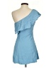 Privacy Please 100% Polyester Solid Blue Cocktail Dress Size XS - photo 2