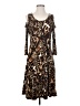 Susan Graver Animal Print Brown Cocktail Dress Size XS - photo 1