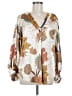 You 100% Polyester Ivory Long Sleeve Blouse Size M - photo 1