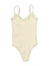 OQQ Solid Ivory Bodysuit Size S - photo 2