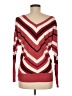 2b bebe 100% Rayon Chevron-herringbone Red Pullover Sweater Size M - photo 2