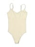 OQQ Solid Ivory Bodysuit Size S - photo 1