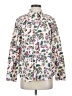 Talbots 100% Cotton Paisley Ivory Long Sleeve Blouse Size S - photo 1