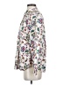 Talbots 100% Cotton Paisley Ivory Long Sleeve Blouse Size S - photo 5