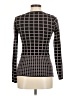 Carmen Carmen Marc Valvo Checkered-gingham Black Pullover Sweater Size M - photo 2