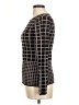 Carmen Carmen Marc Valvo Checkered-gingham Black Pullover Sweater Size M - photo 5