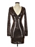 Lulus Metallic Brown Cocktail Dress Size XS - photo 1
