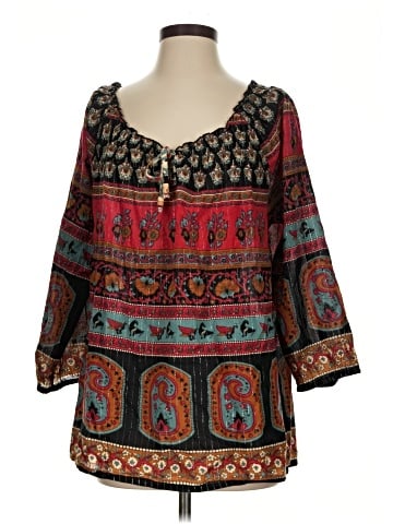 World Market 3/4 Sleeve Blouse (view 1)