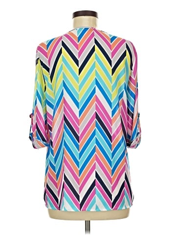 Buttons 3/4 Sleeve Blouse (view 2)