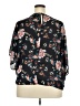 Umgee 100% Polyester Floral Black 3/4 Sleeve Blouse Size 2X - photo 2