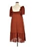 Assorted Brands 100% Polyester Brown Orange Casual Dress Size XL - photo 2