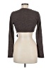 Blue Blush Gray Long Sleeve Top Size M - photo 2