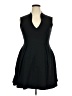 Soprano Solid Black Cocktail Dress Size 1X - photo 1