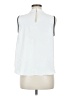 Vince Camuto 100% Polyester White Sleeveless Blouse Size M - photo 2