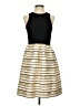 J.Crew 100% Polyester Stripes Gold Cocktail Dress Size 0 - photo 1