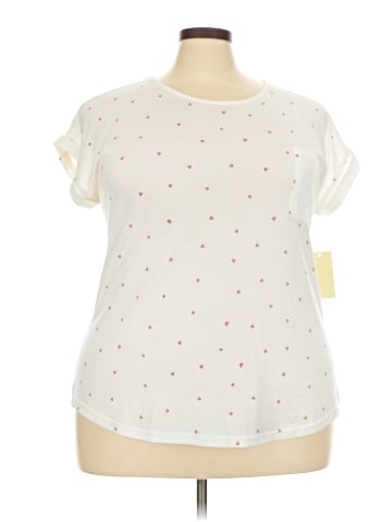 Flower & Feather Short Sleeve Top (view 1)
