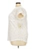Flower & Feather Hearts Ivory Short Sleeve Top Size 2X - photo 5
