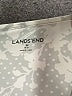 Lands' End Floral Silver Long Sleeve Blouse Size M - photo 7