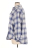 Old Navy 100% Cotton Plaid Blue 3/4 Sleeve Button-Down Shirt Size XL - photo 5
