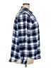 Love Potion Plaid Blue Long Sleeve Blouse Size 2X - photo 4